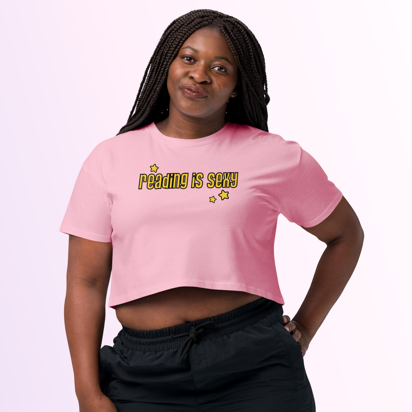 Reading is sexy y2k Crop Top