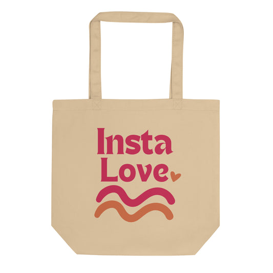 Insta love romance book trope bookish tote bag