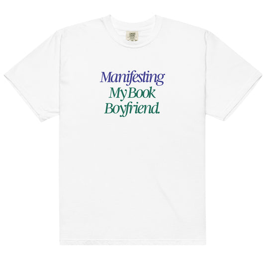 Sayings: Manifesting My Book Boyfriend Heavyweight Tee