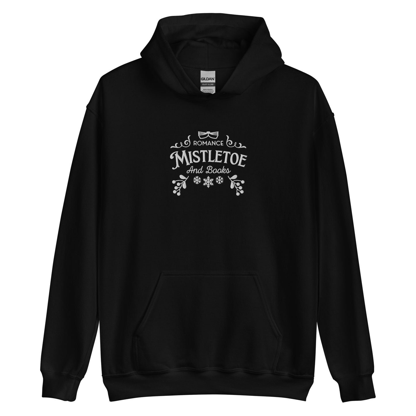 Mistletoe and Romance Books Christmas Hoodie
