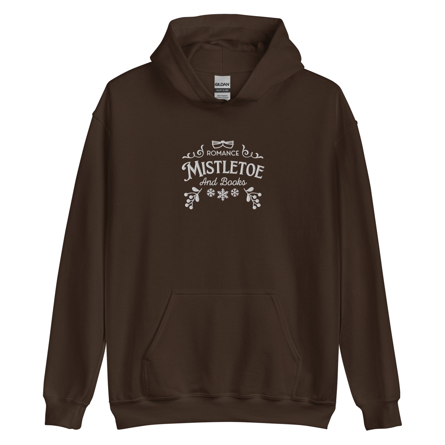 Mistletoe and Romance Books Christmas Hoodie