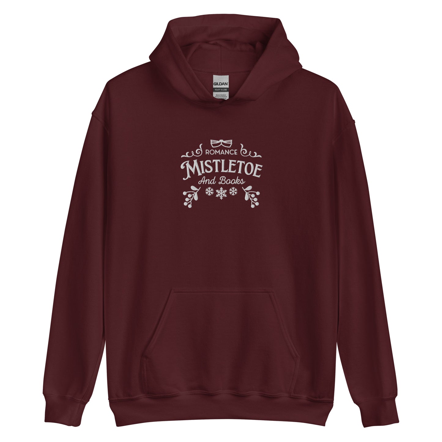 Mistletoe and Romance Books Christmas Hoodie