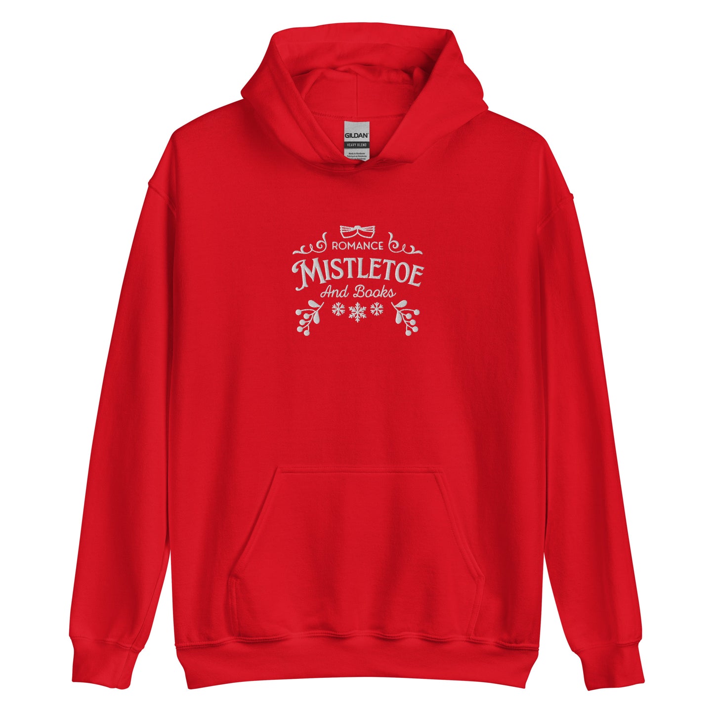 Mistletoe and Romance Books Christmas Hoodie
