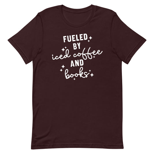 Fueled By Iced Coffee and Books Tee
