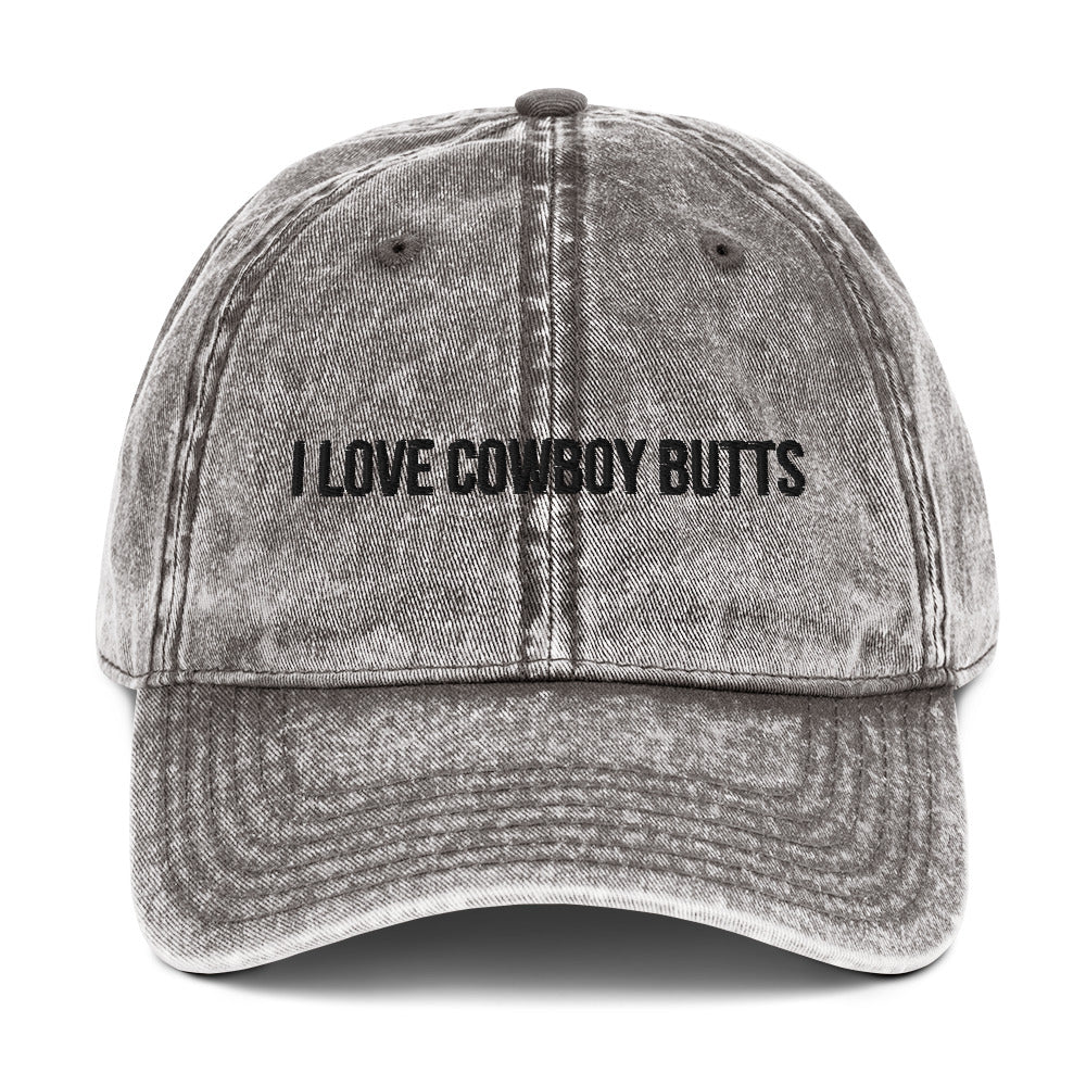 I Love Cowboy Butts Vintage Hat