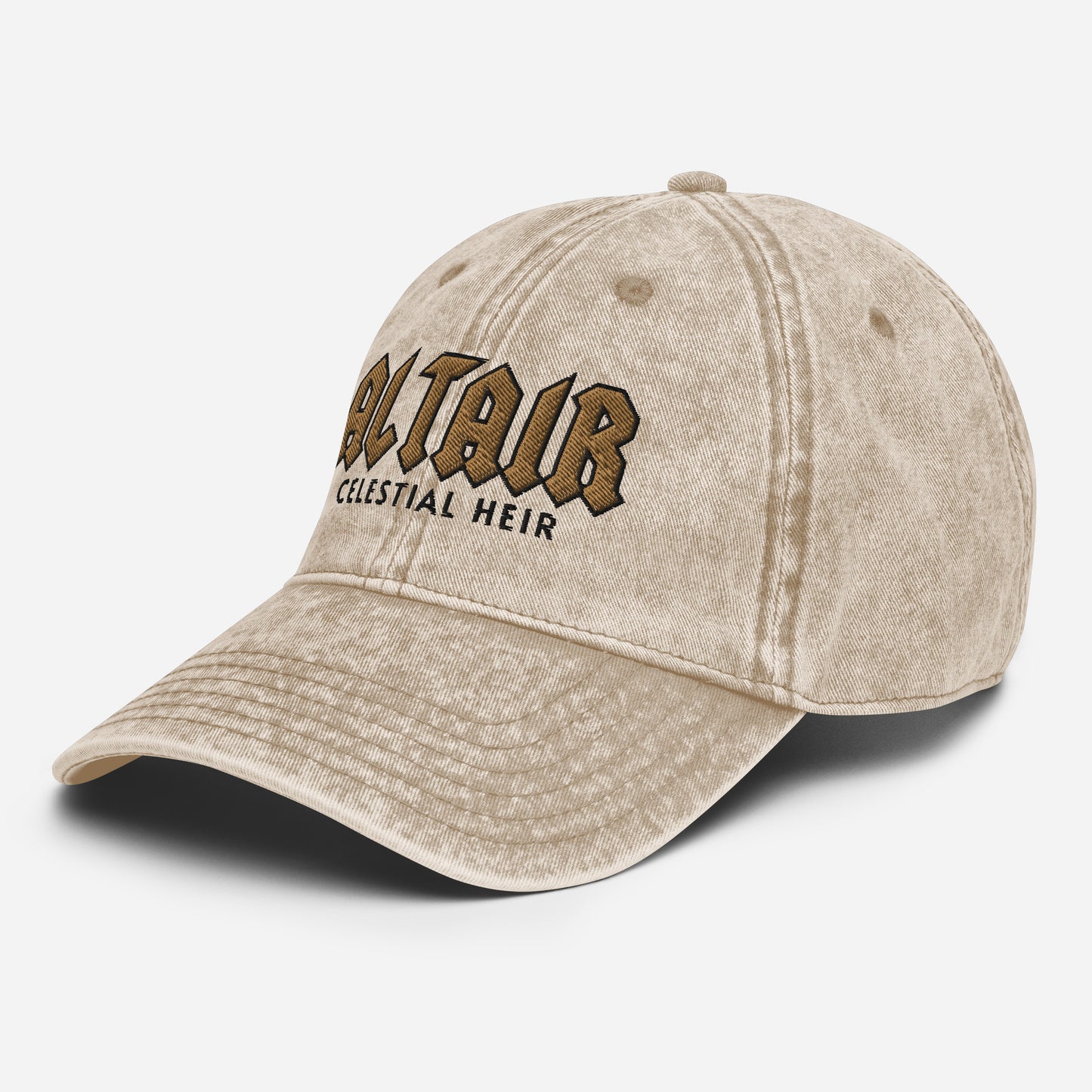 Altair Zodiac Academy Embroidered Vintage Hat Gold