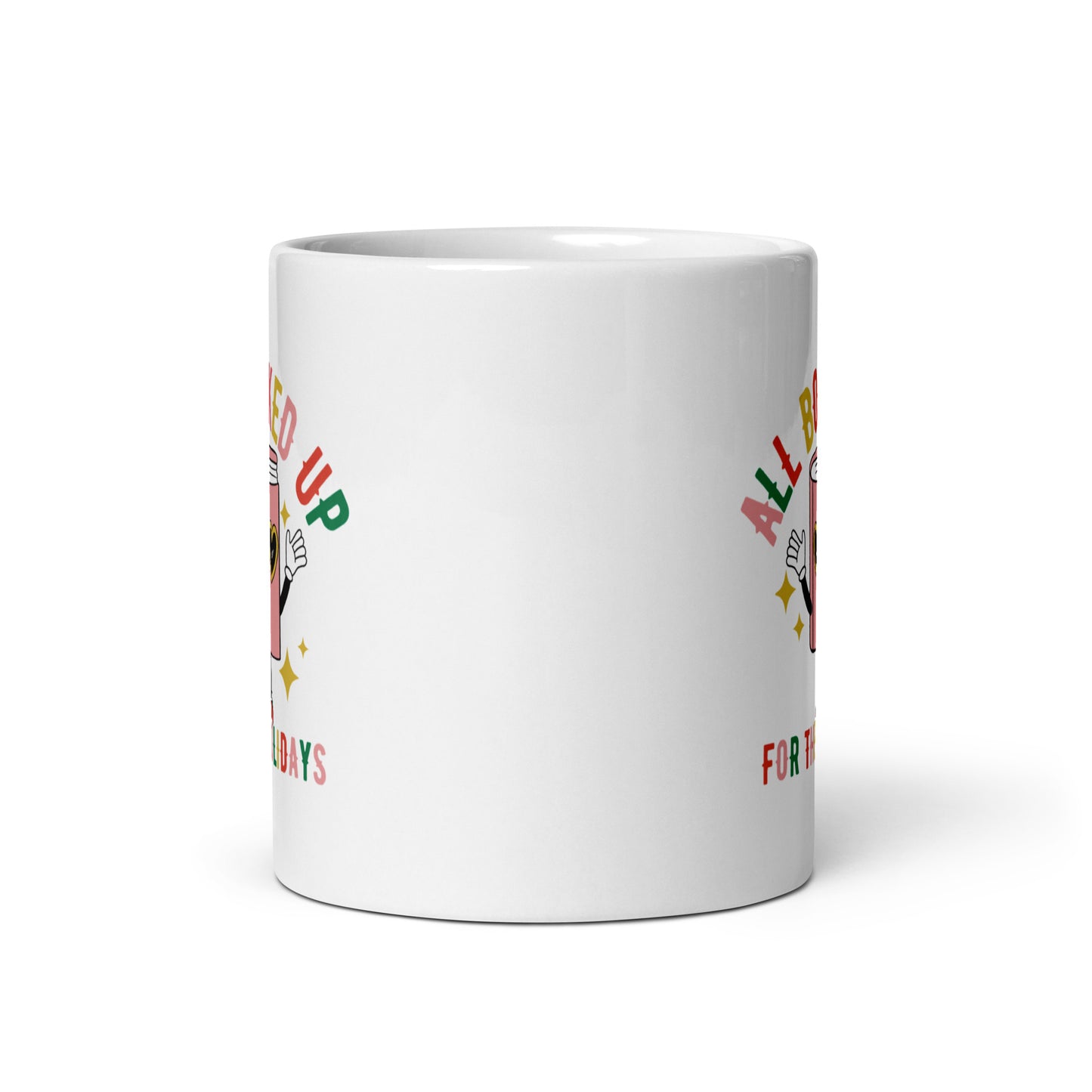 Booked up for the Holidays Retro Mug