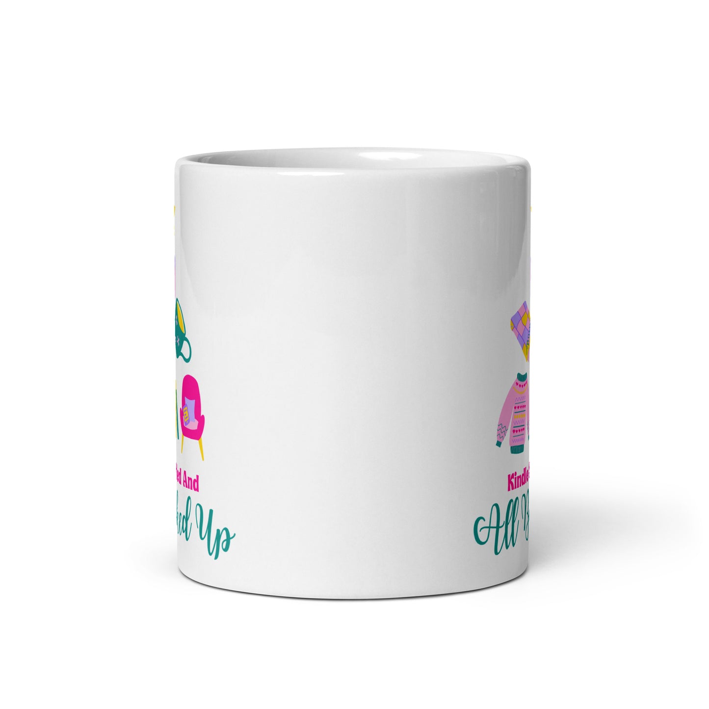 Kindle Stuffed and Booked for the Holidays Mug