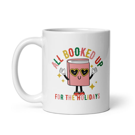 Booked up for the Holidays Retro Mug