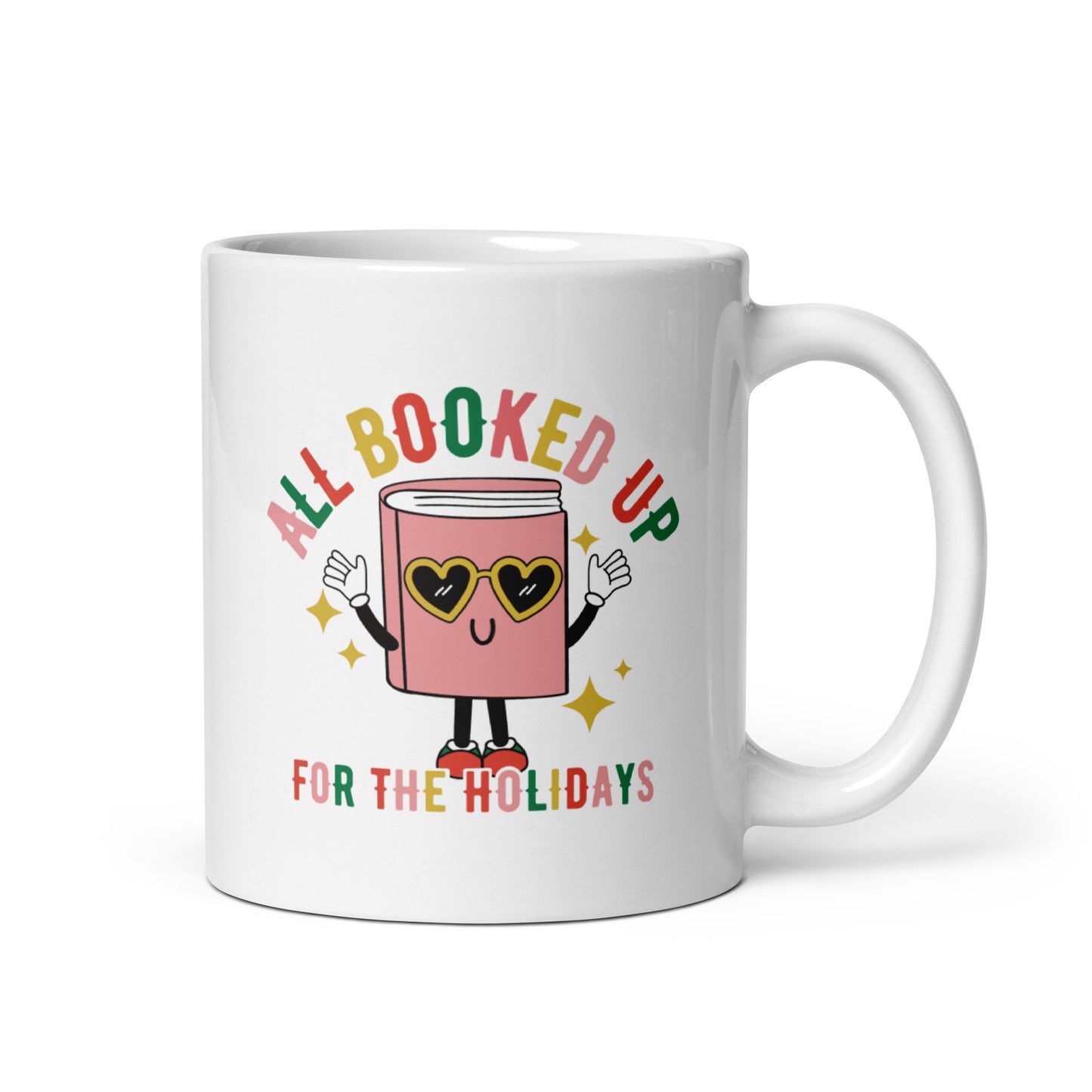 Booked up for the Holidays Retro Mug