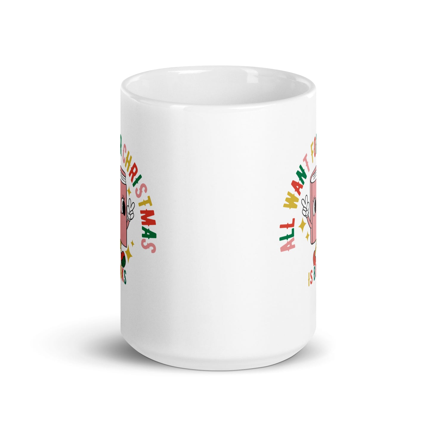 All I Want for Christmas is Books Retro Mug
