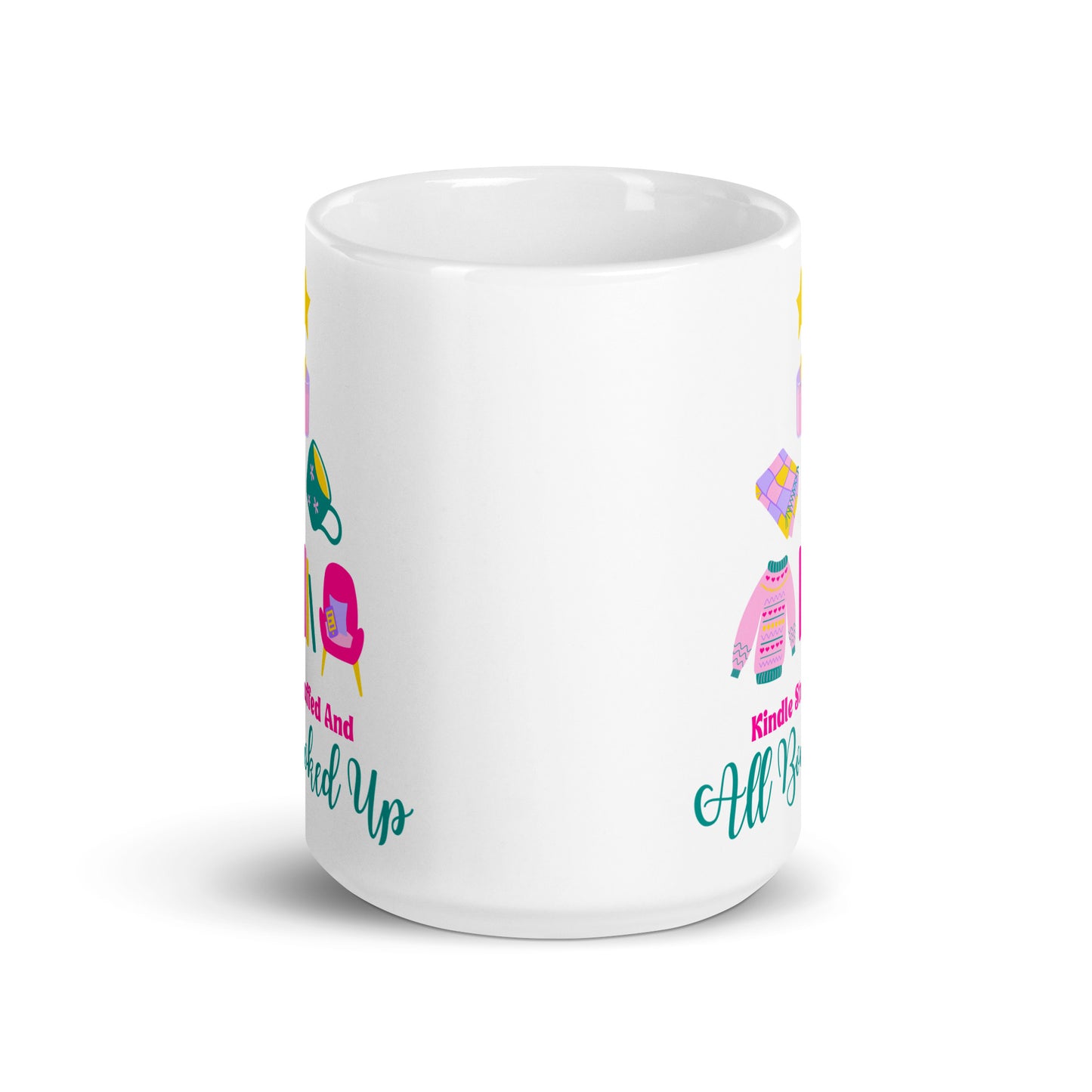 Kindle Stuffed and Booked for the Holidays Mug