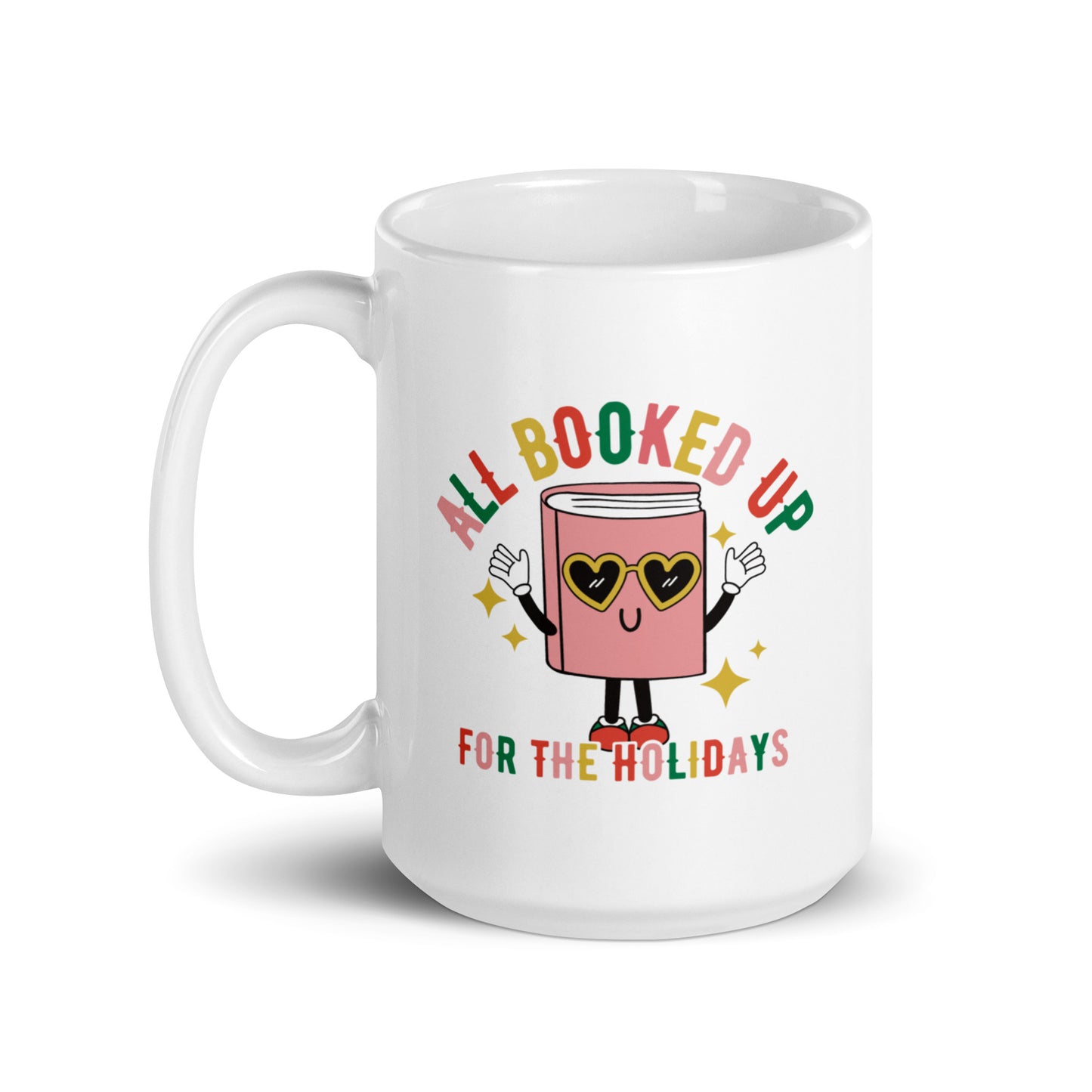 Booked up for the Holidays Retro Mug