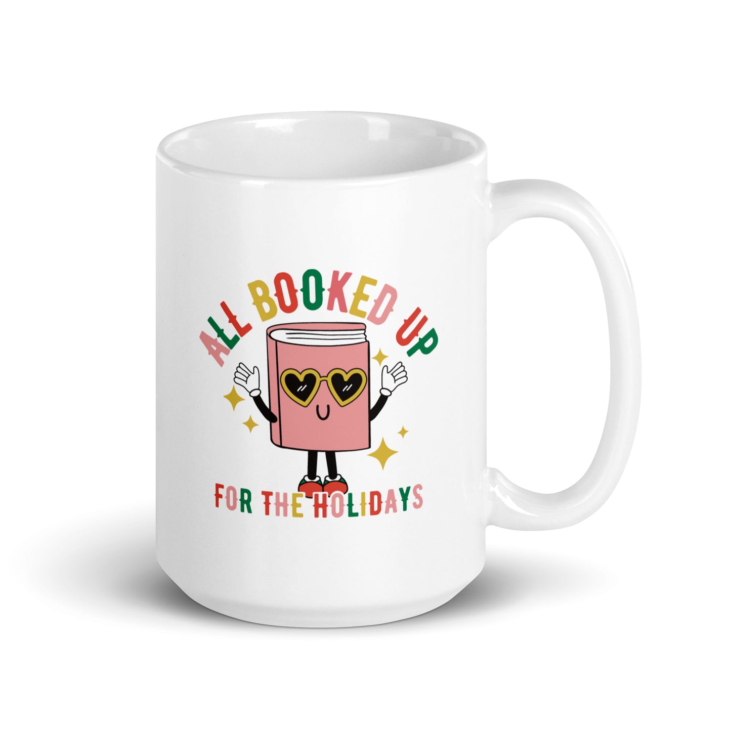 Booked up for the Holidays Retro Mug