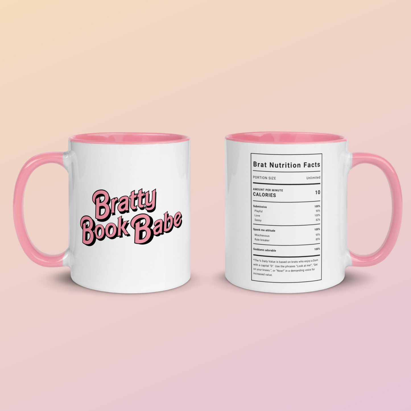 Bratty Book Babe Mug for a naughty girl
