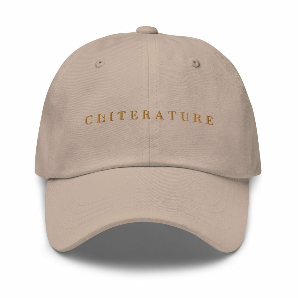 Cliterature Embroidered Book Lover Baseball Hat