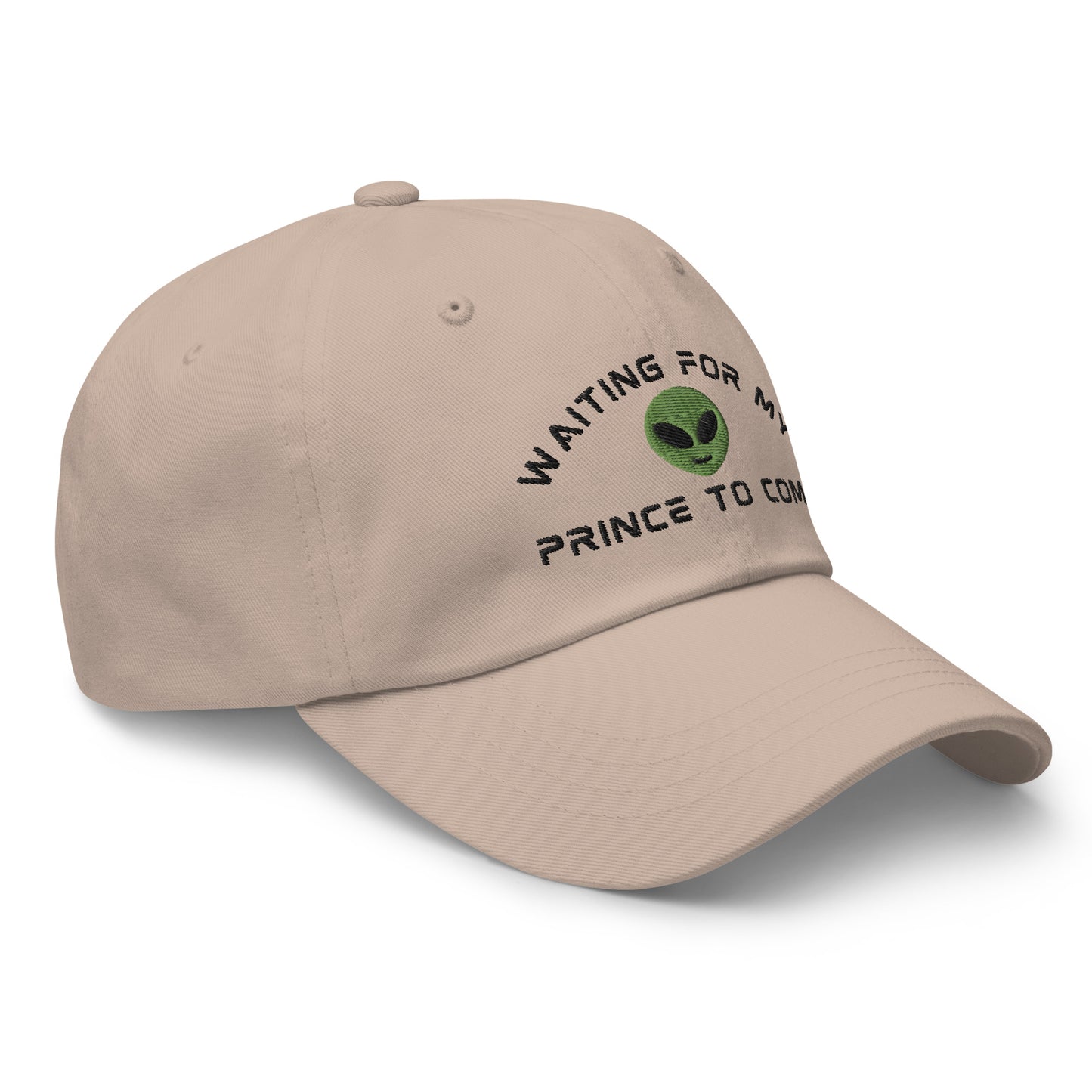 Alien Romance Sci-fi Book Hat “My prince will come” in tan