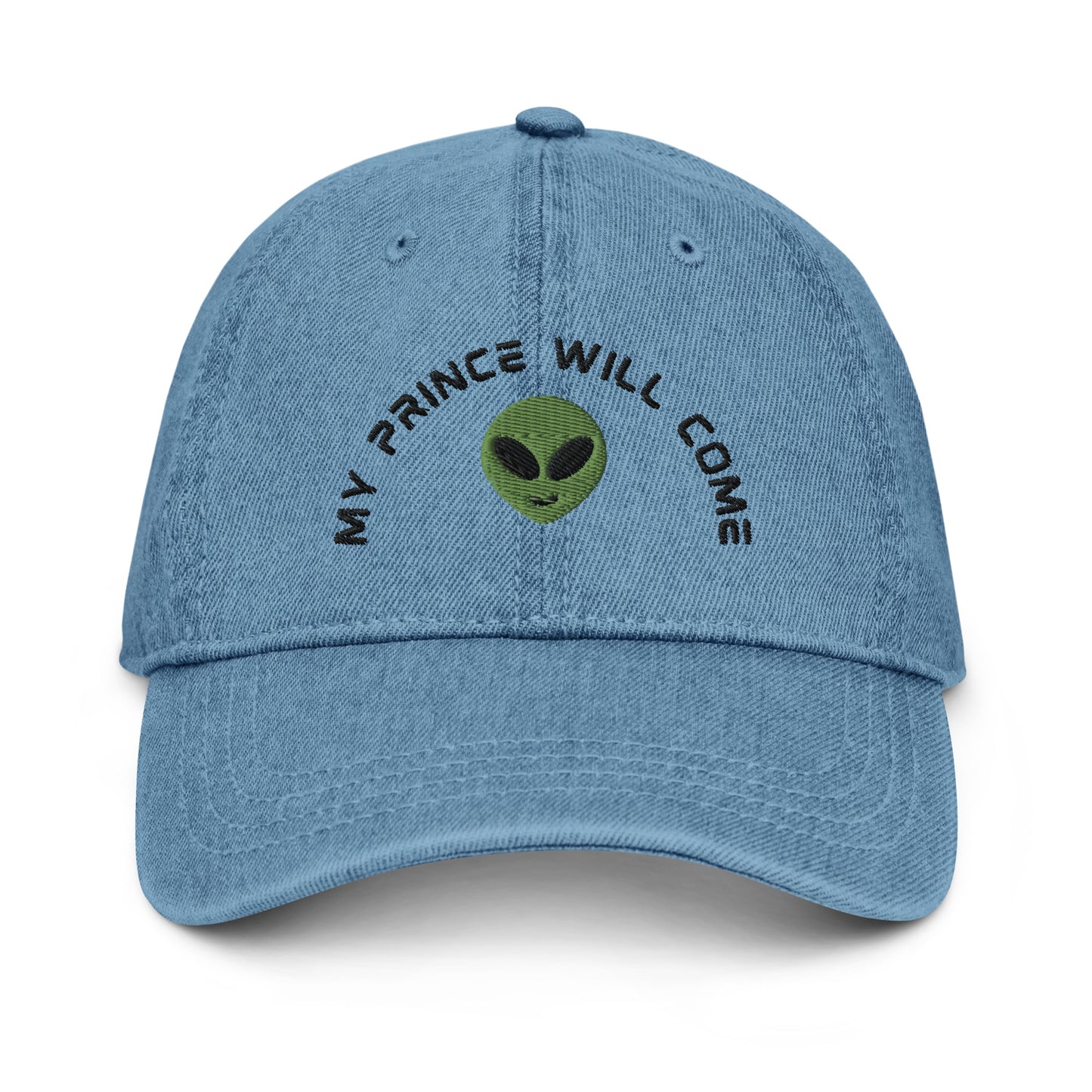 Alien Sci-fi Romance Book Denim Baseball Hat My prince will come