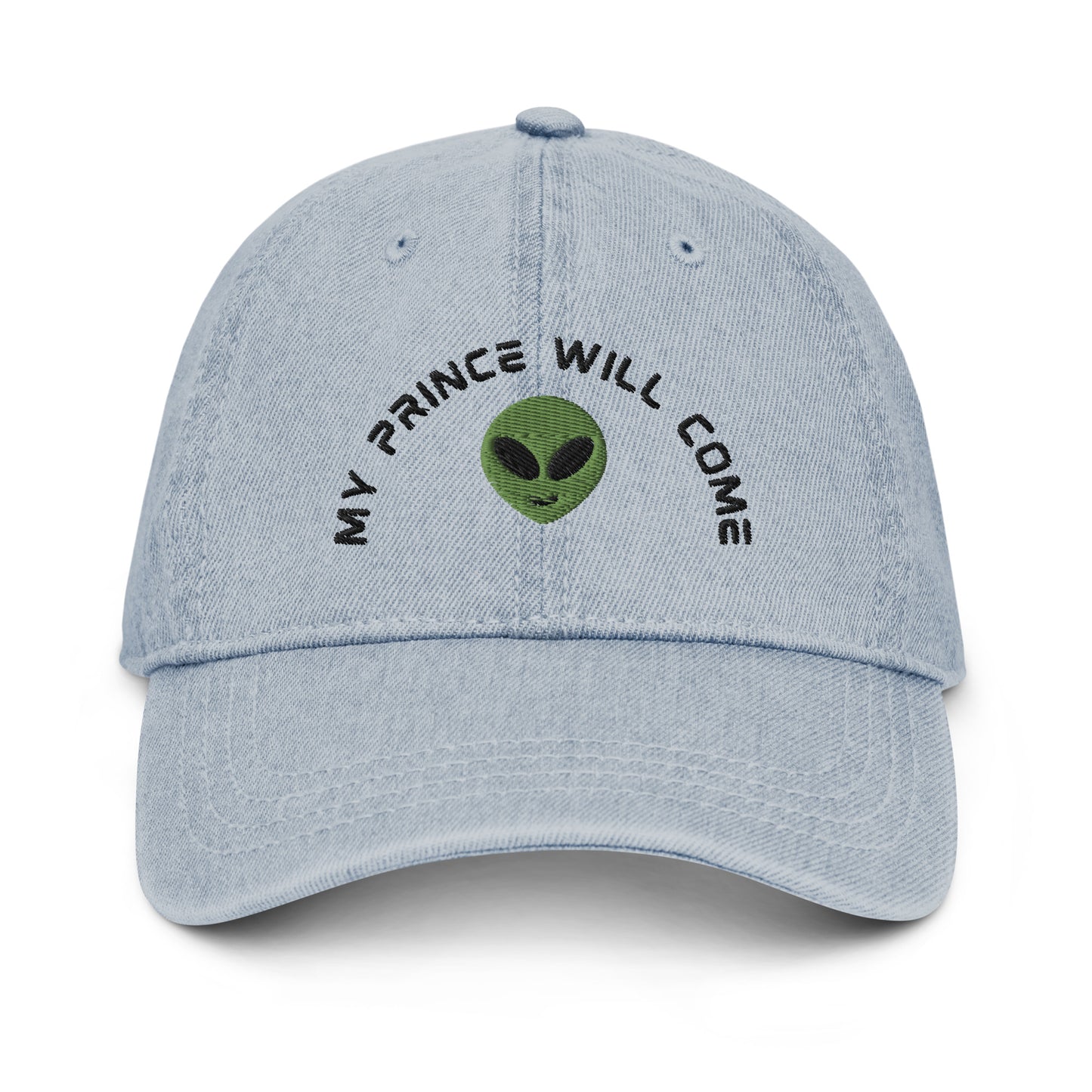 Alien Sci-fi Romance Book Denim Baseball Hat My prince will come