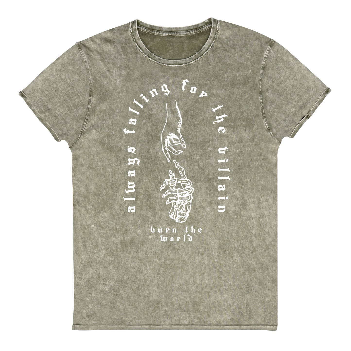Always Falling for the Villain Denim Tee