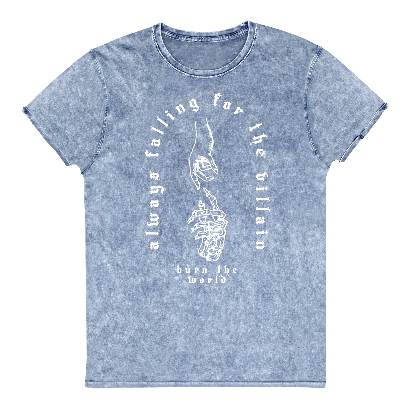 Always Falling for the Villain Denim Tee