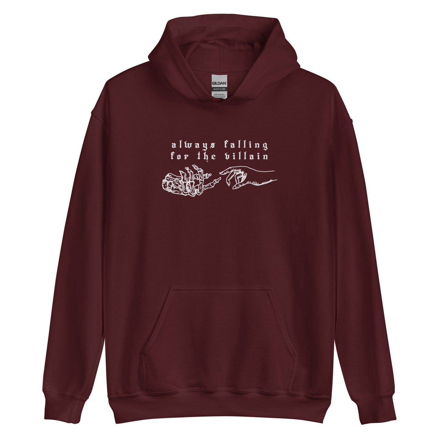 Always falling in love with the Villain Embroidered Hoodie