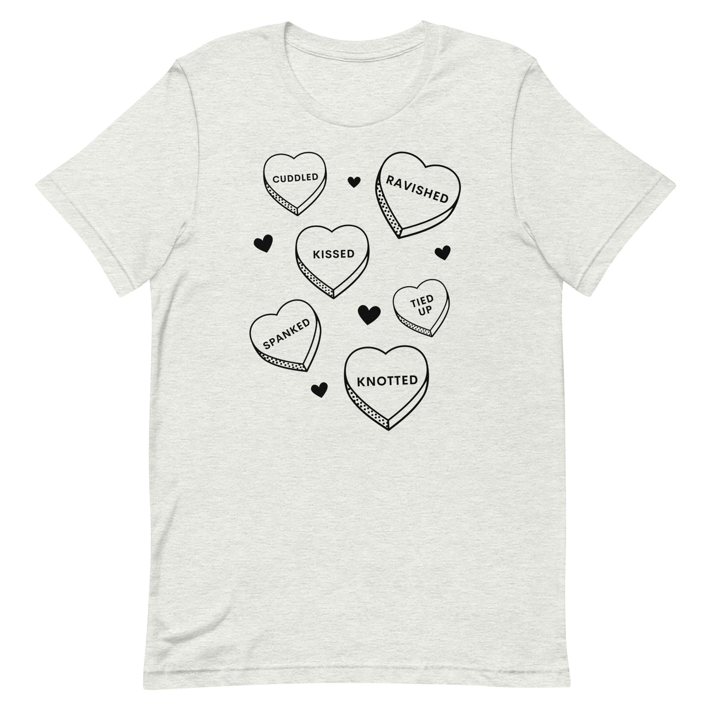 Smutty Candy Heart Valentines Day Tee Shirt