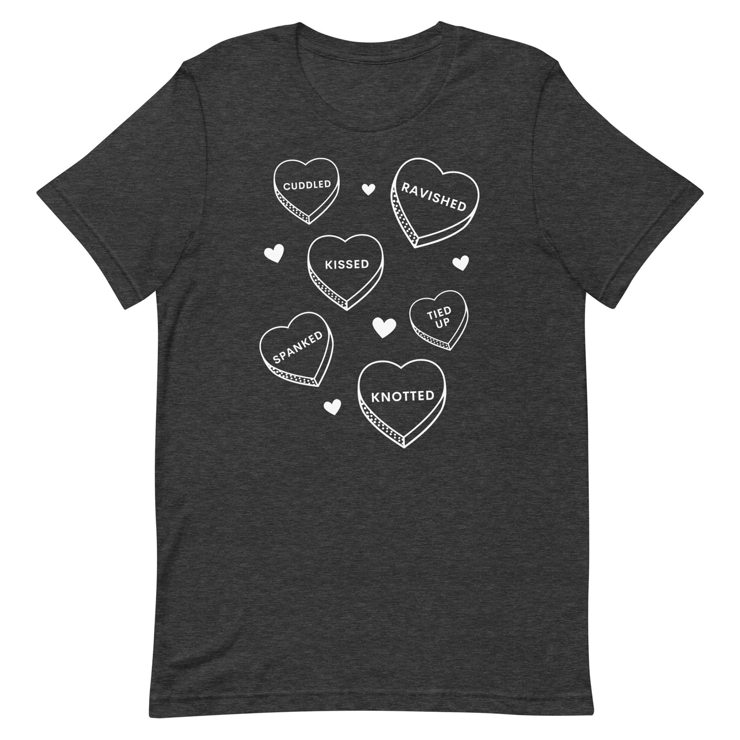 Smutty Candy Heart Valentines Day Tee Shirt