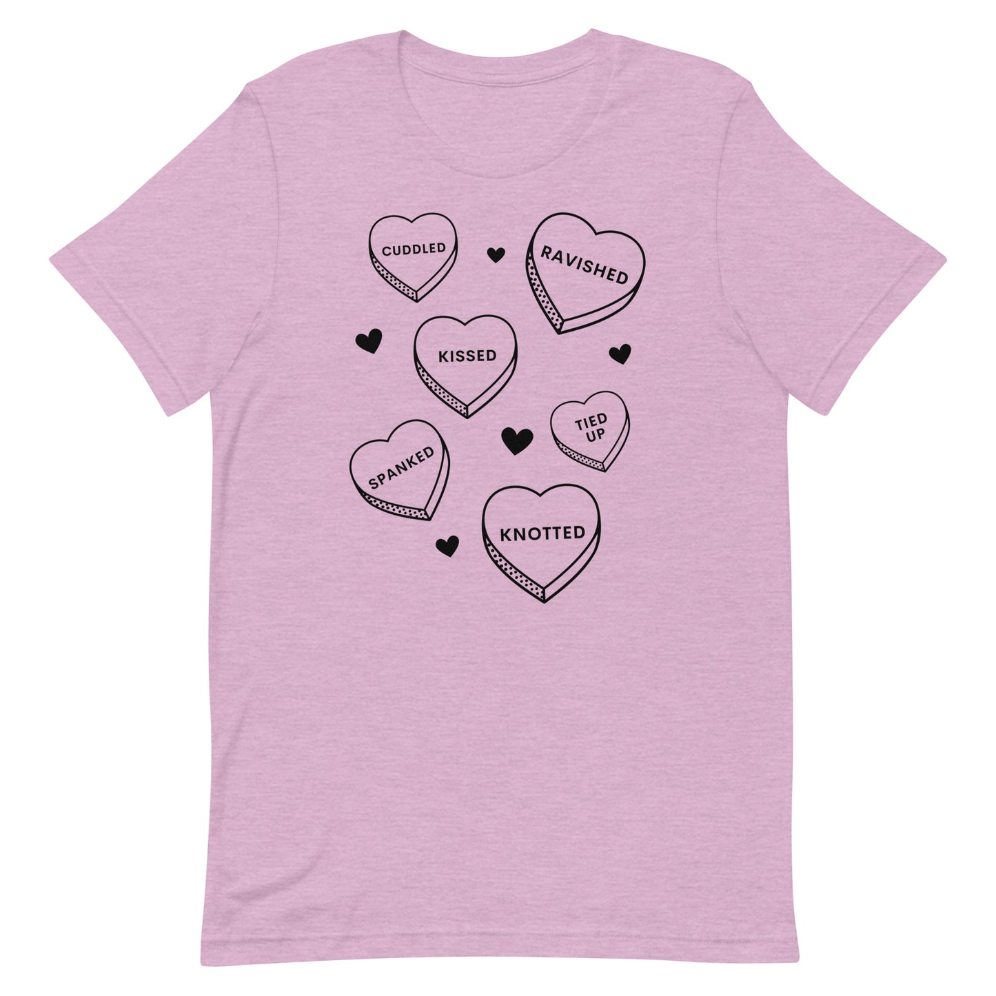 Smutty Candy Heart Valentines Day Tee Shirt