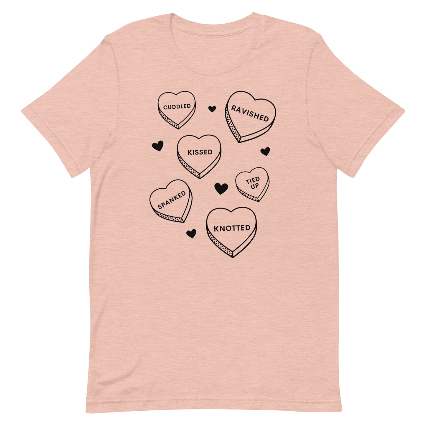 Smutty Candy Heart Valentines Day Tee Shirt