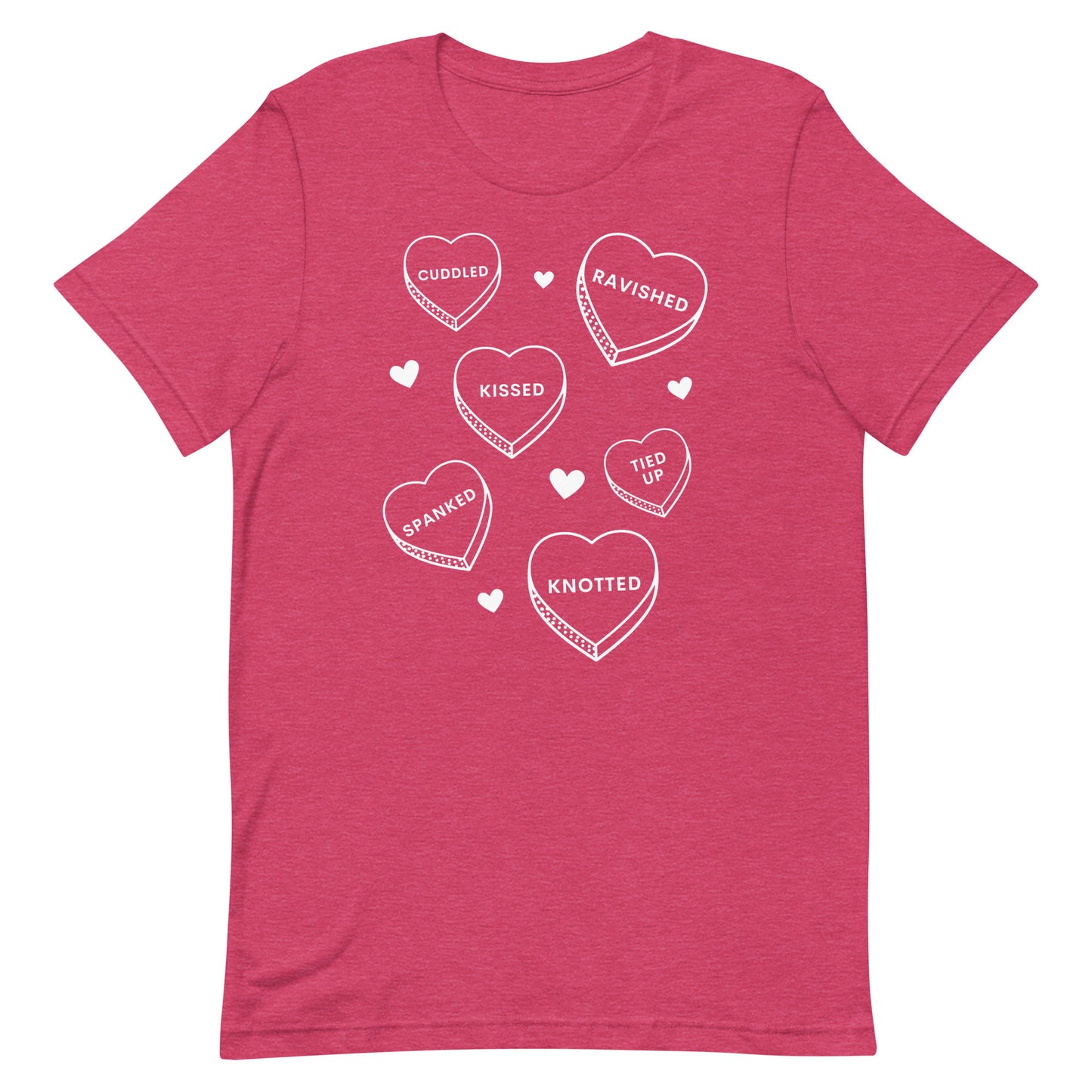 Smutty Candy Heart Valentines Day Tee Shirt