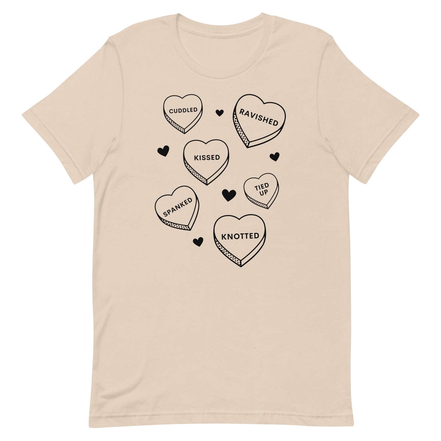 Smutty Candy Heart Valentines Day Tee Shirt