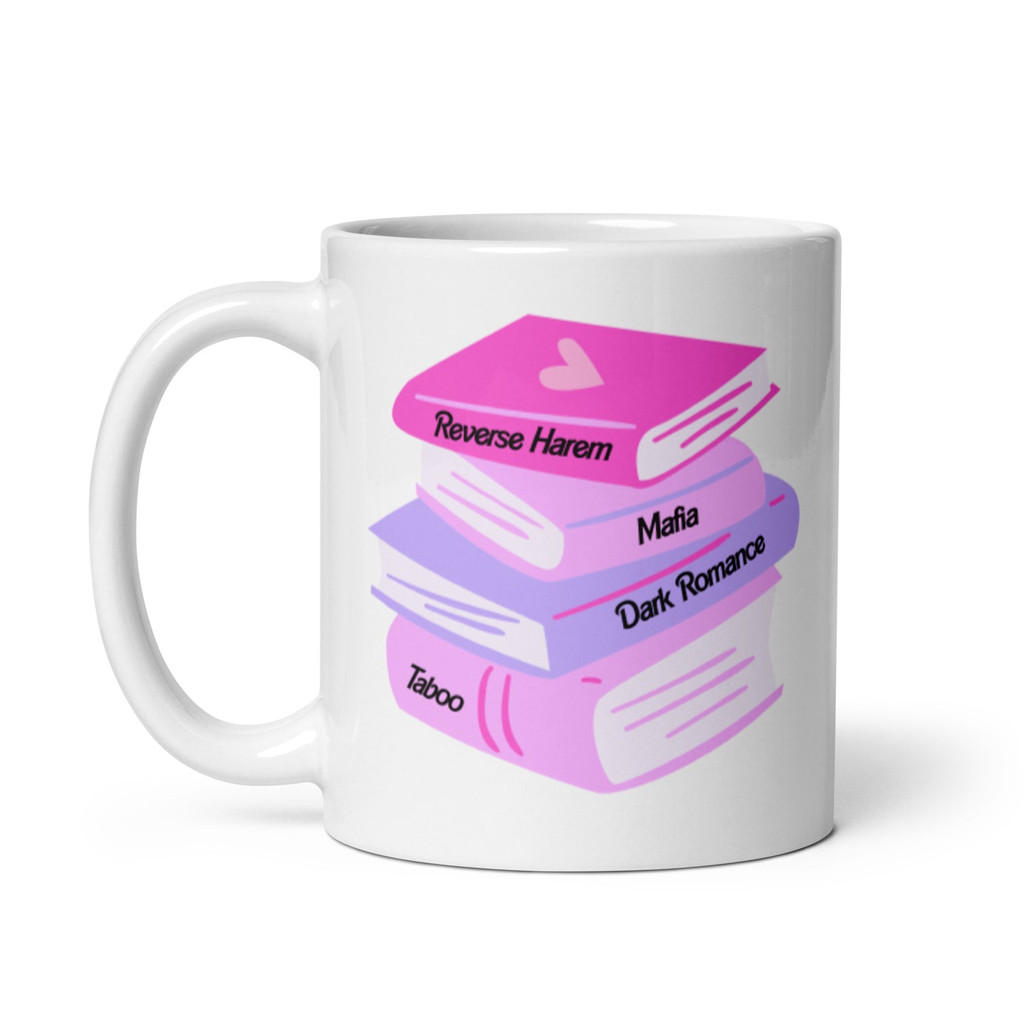 Romance Book Stack Mug