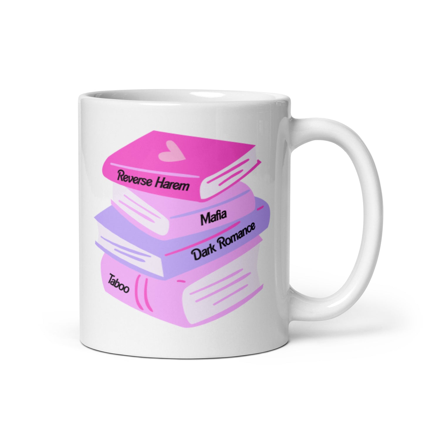 Romance Book Stack Mug