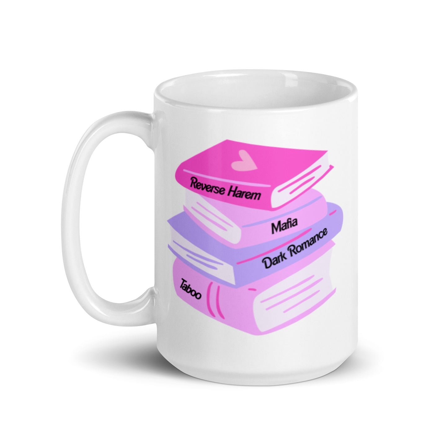 Romance Book Stack Mug