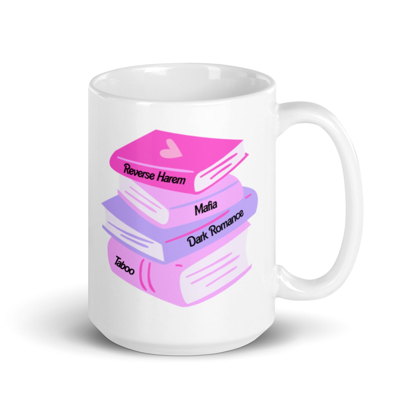 Romance Book Stack Mug