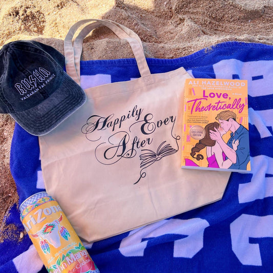 Happily Ever After Tan Book Tote