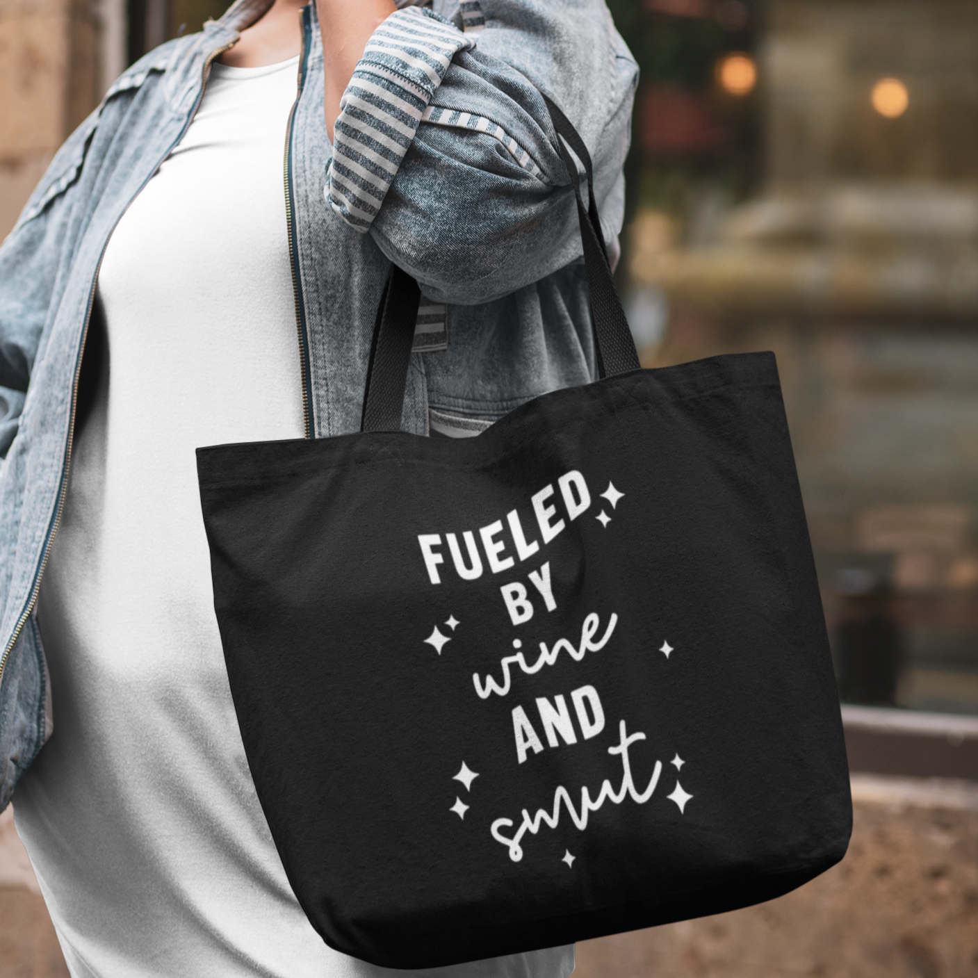 Fueled By Wine and Smut Tote Bookish tote Bag