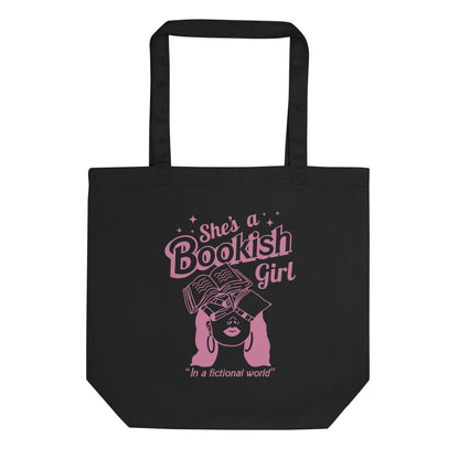 Bookish Barbie Tote bag in a pink design
