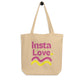 Insta love romance book trope tote bag