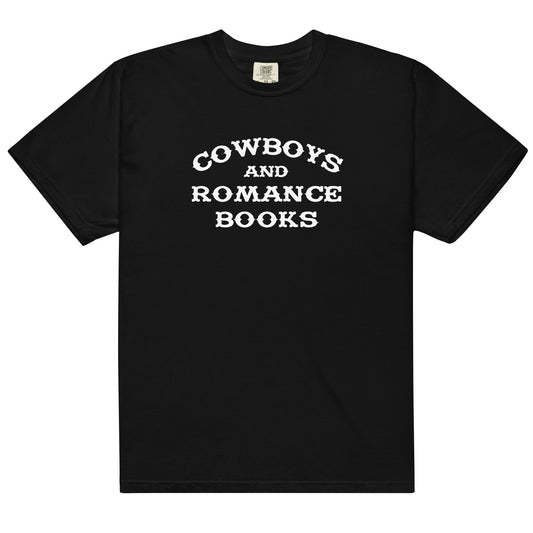 Cowboys and Romance Books Heavyweight Tee