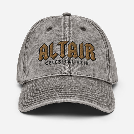 Altair Zodiac Academy Embroidered Vintage Hat Gold