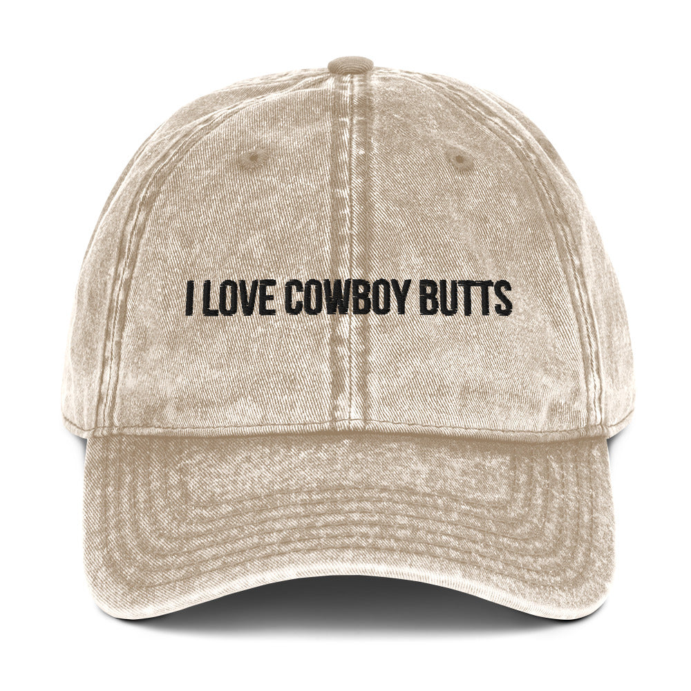 I Love Cowboy Butts Vintage Hat