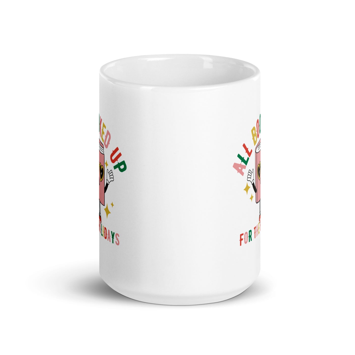 Booked up for the Holidays Retro Mug