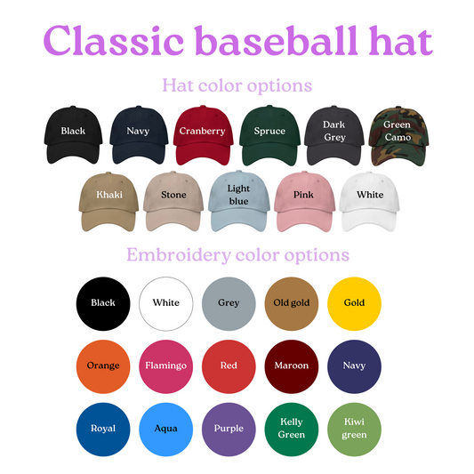 Choose Your Design- Bookish Classic Baseball Hat
