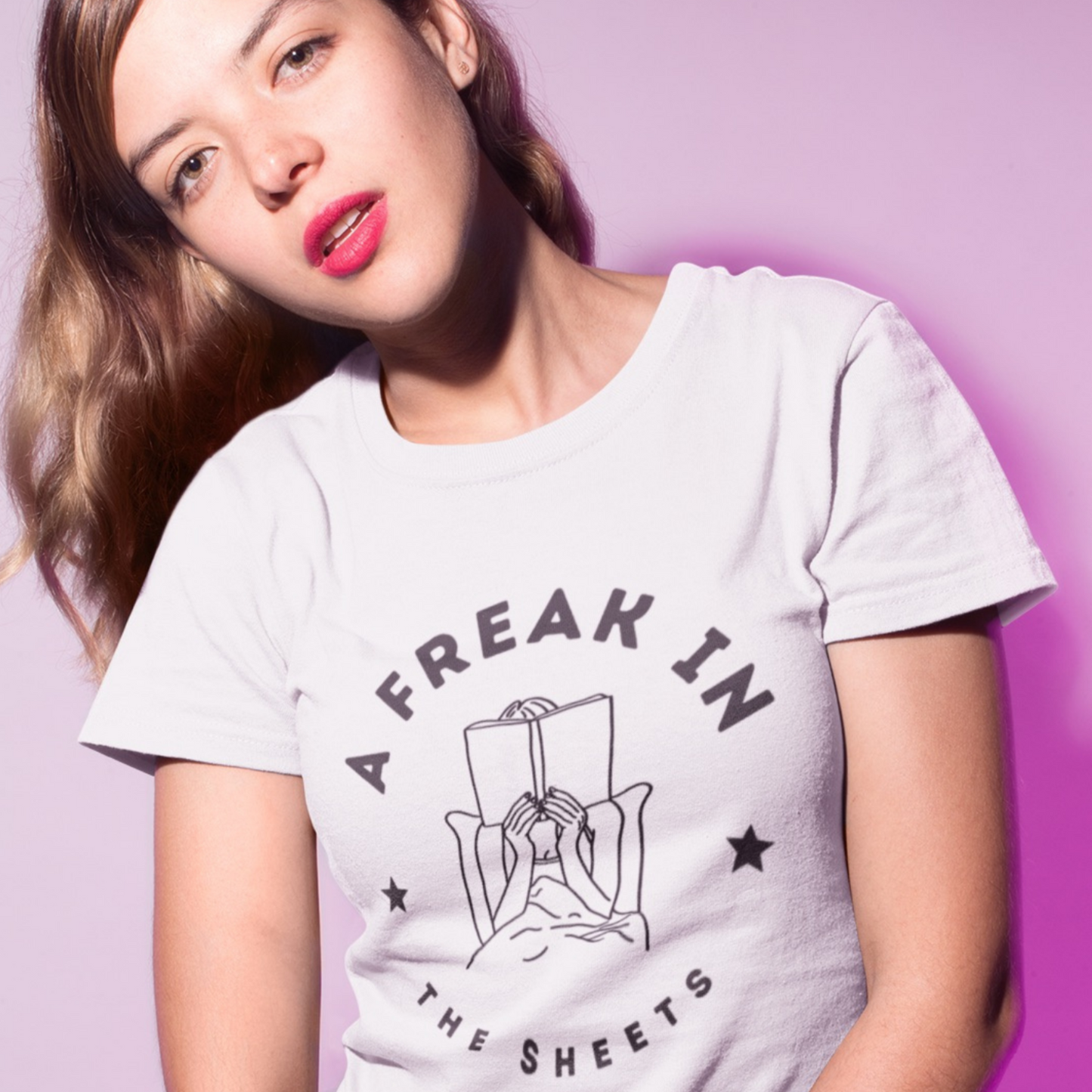 A Freak In The Sheets Romance Book Tee