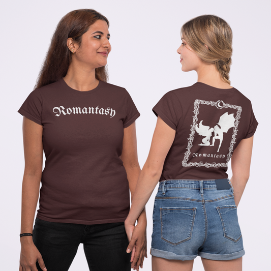Romantasy Romance Fantasy Book Tee T-shirt