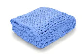 Chunky Weighted Knitted Throw Blanket