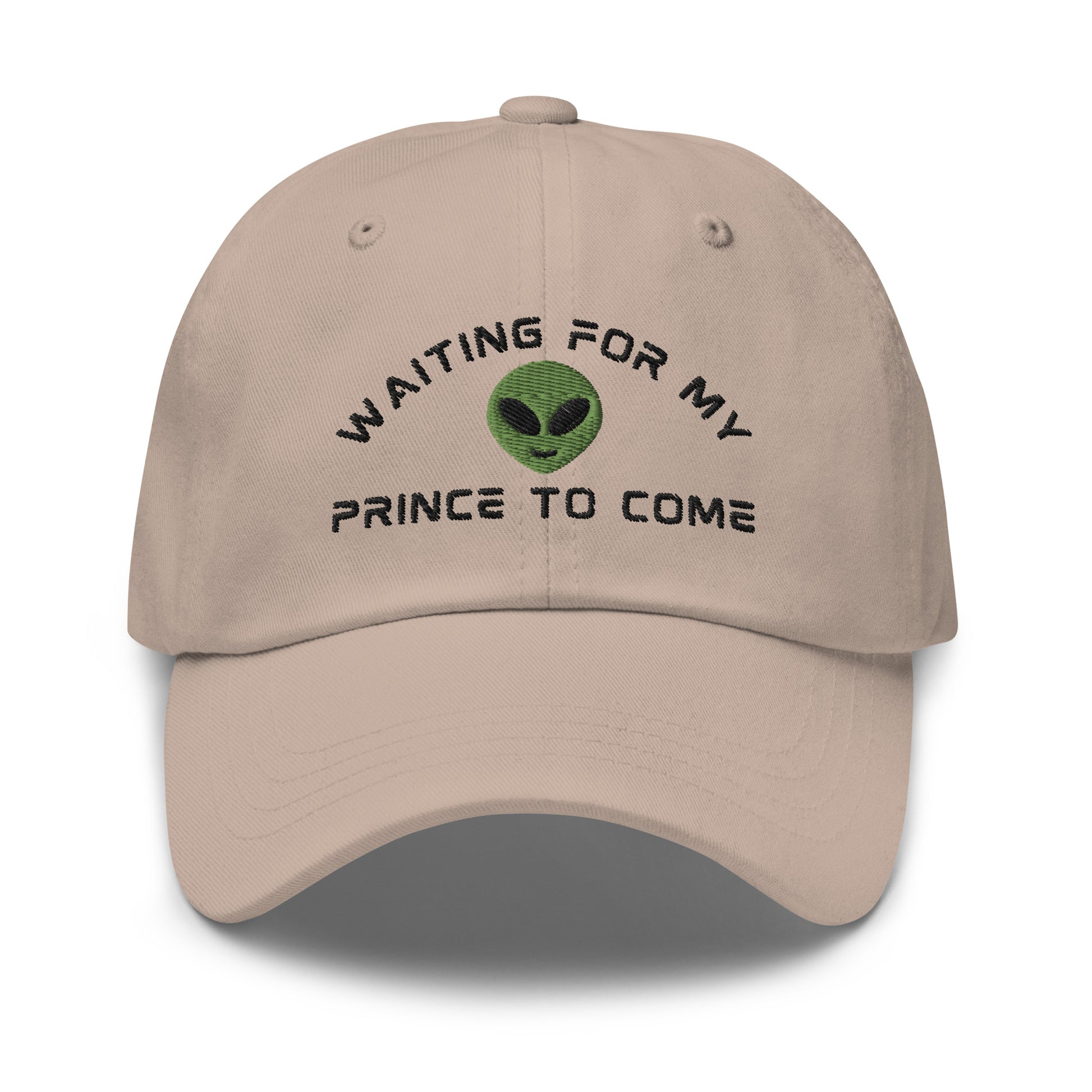 Alien Romance Sci-fi Book Hat “My prince will come” in tan