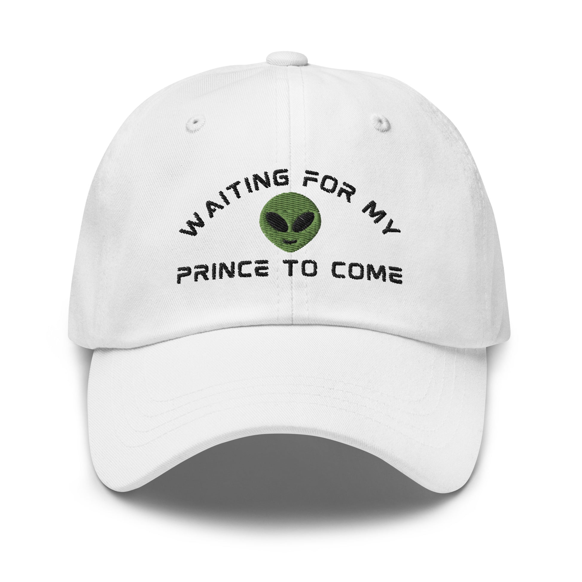 Alien Romance Sci-fi Book Hat “My prince will come” in White
